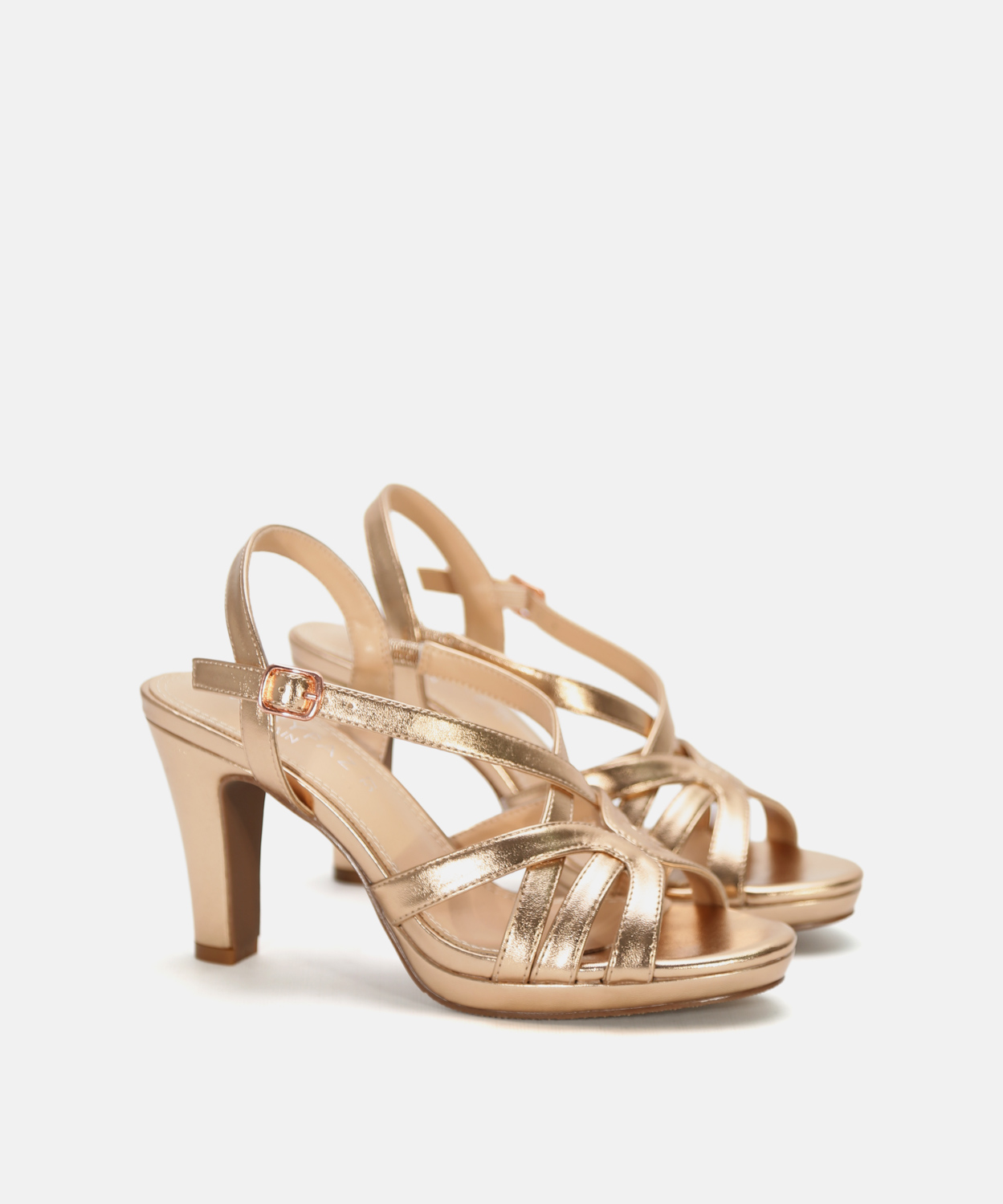 Sandalia plataforma tiras cruzadas image number null